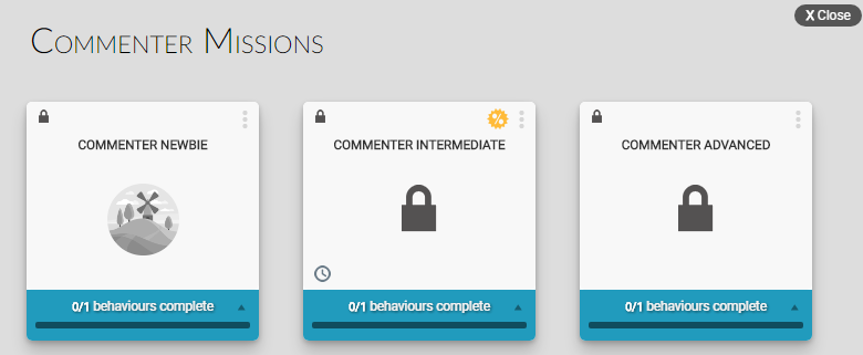 Profile missions tool tip with additional information